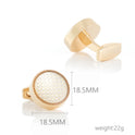 Round CD Accessories Enamel Cufflinks For Men