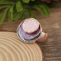 Women's Colorful Oil Three-layer Round Cake Elastic Ring