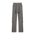 Retro Grey Work Jeans For Women European-american Style