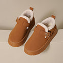 Women's Closed-toe Cotton-padded Shoes Fleece-lined Thick