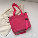 Corduroy Large Capacity Shoulder Commuter Hand-carrying Bag