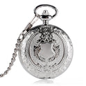 Flip Necklace Gold Double-sided Carved Shield Manual Manipulator Pocket Watch