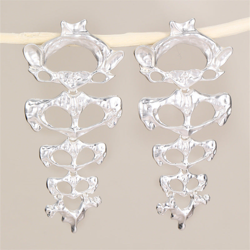 Retro Trendy Long Alien Design Earrings