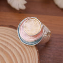 Women's Colorful Oil Three-layer Round Cake Elastic Ring