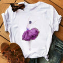 Super Popular Fashion Petal Skirt Girl Printed T-shirt