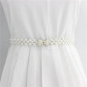 Women's Rhinestone Pearl Waist Chain Fashion Dress Decoration