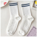 Women's Cute Cartoon Bear Thin Mid-calf Length Socks