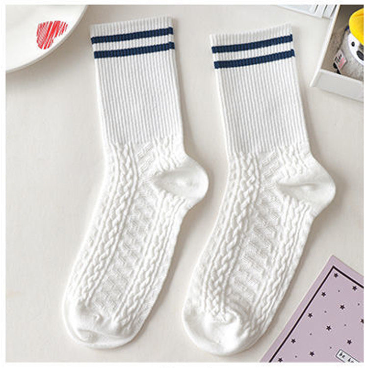 Women's Cute Cartoon Bear Thin Mid-calf Length Socks