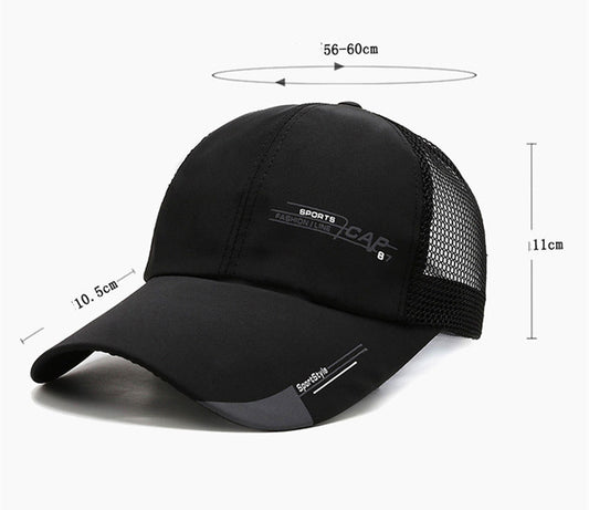 Men And Women Fashion Casual Breathable Silk Mesh Sunshade Duck Tongue Hat