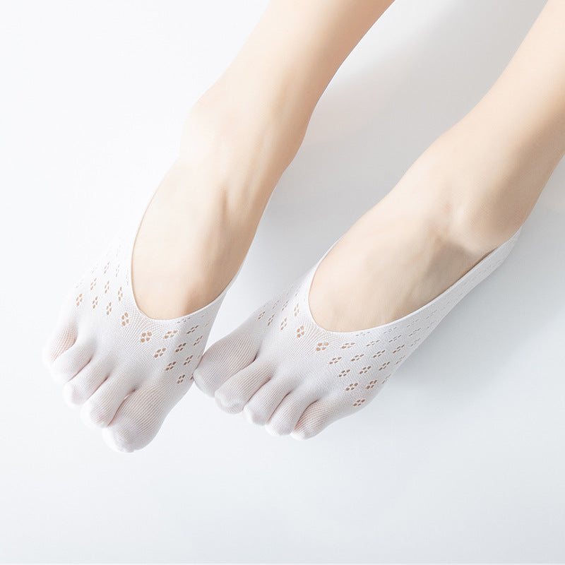Lace Mesh Lace Five-finger Socks