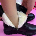 New Winter Casual Fleece And Thick Flat Warm Cotton Shoes