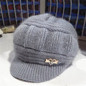 Thickened Knitted Wool Warm Women's Beret