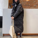 Down Cotton-padded Jacket Loose Long Overknee Coat