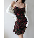Women's Summer Flower Wrapped Hip Dress