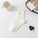 Women's Mid-calf Socks Fashionable Thin Cute