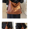 Backpack Retro Soft Leather Large Capacity Multiple Back Methods