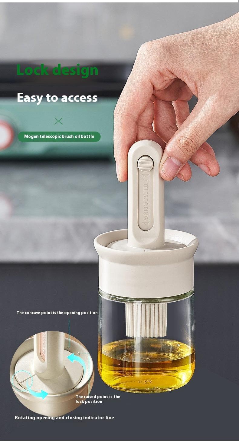 Kitchen High-temperature Resistant Silicone Oil Brush Bottle Integrated