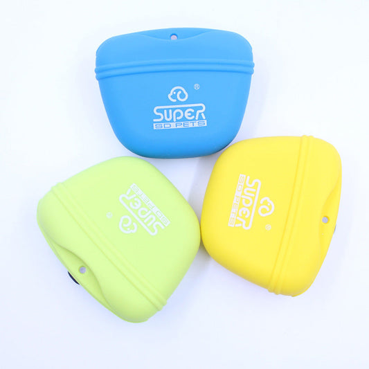 Portable Training Waist Bag Pet Supplies Silicone Dog Food Bag Pet Snack Bag Silicone