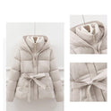 Fashion Personality Women's Short Waist Down Coat