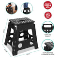 Large 150KG Folding Step Stool Multi Purpose Heavy Duty Home Kitchen Foldable UK