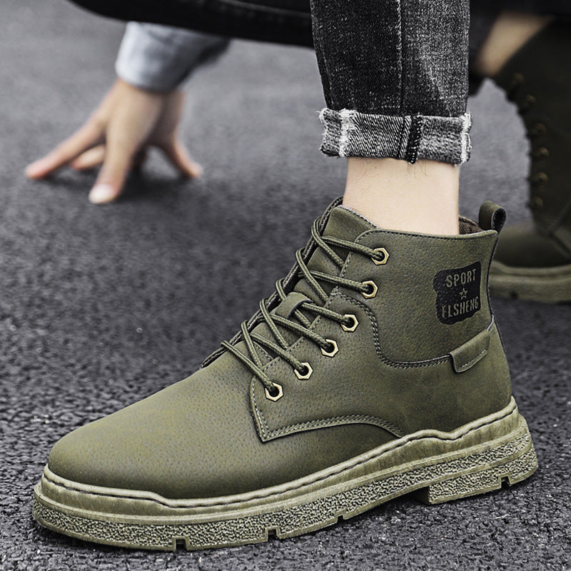 DroKorean Style Trendy High-top Men's Shoes