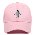 Penguin Embroidery 6 Mesh Baseball Hat Men And Women Outdoor Sunshade