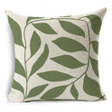 New Green Geometric Print Linen Pillowcase