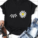 Simple Fashion Print T-shirt Women