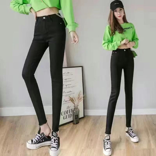 American Retro High Waist Hip Lift Jeans Women's High-looking Slimming Draping Bootcut Trousers Loose Straight-leg Wide-leg Pants Fashion