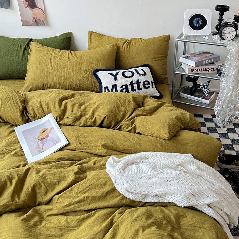 Super Soft Pleated Bed Sheet Quilt Cover