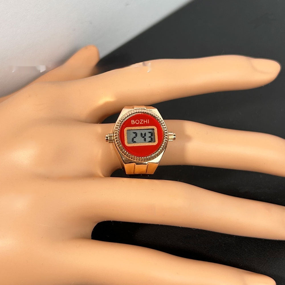 Women's Fashion Electronic Watch Mini Ring Watch