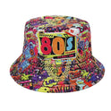 Versatile Geometric Graffiti Retro Fisherman Hat