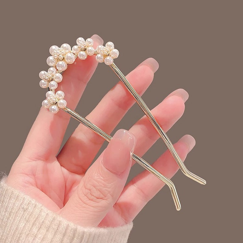 Fairy Temperamental Pearl Hairpin Modern Minimalist Hairpin Ancient Style Dangling Ornament