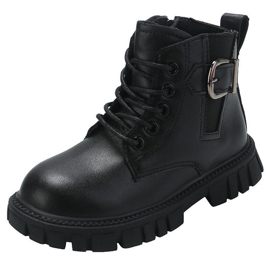 Children's Martin Boots British Style Breathable Single Boots