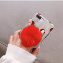 Plush Ball Is Suitable For Mobile Phone Holder