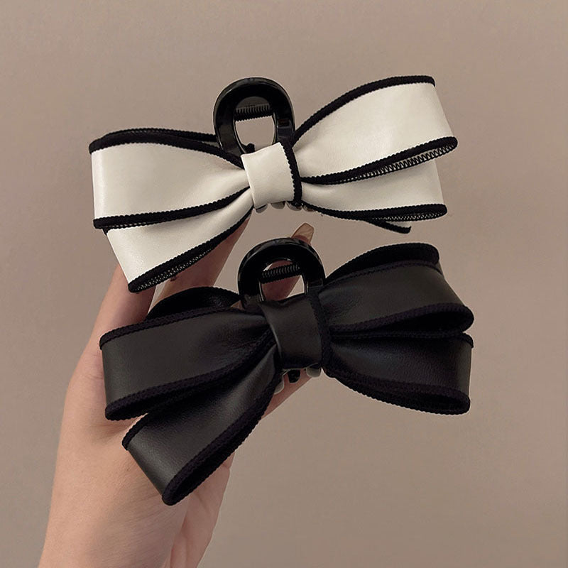 French Elegant Bow Claw Clip Girls Spring And Summer