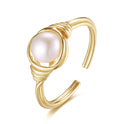 Romantic Natural Baroque Freshwater Pearl Ring