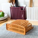 Woven Hollowed Chopsticks Storage Box Kitchen Tableware