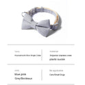 Pet Collar Houndstooth Bow Collar