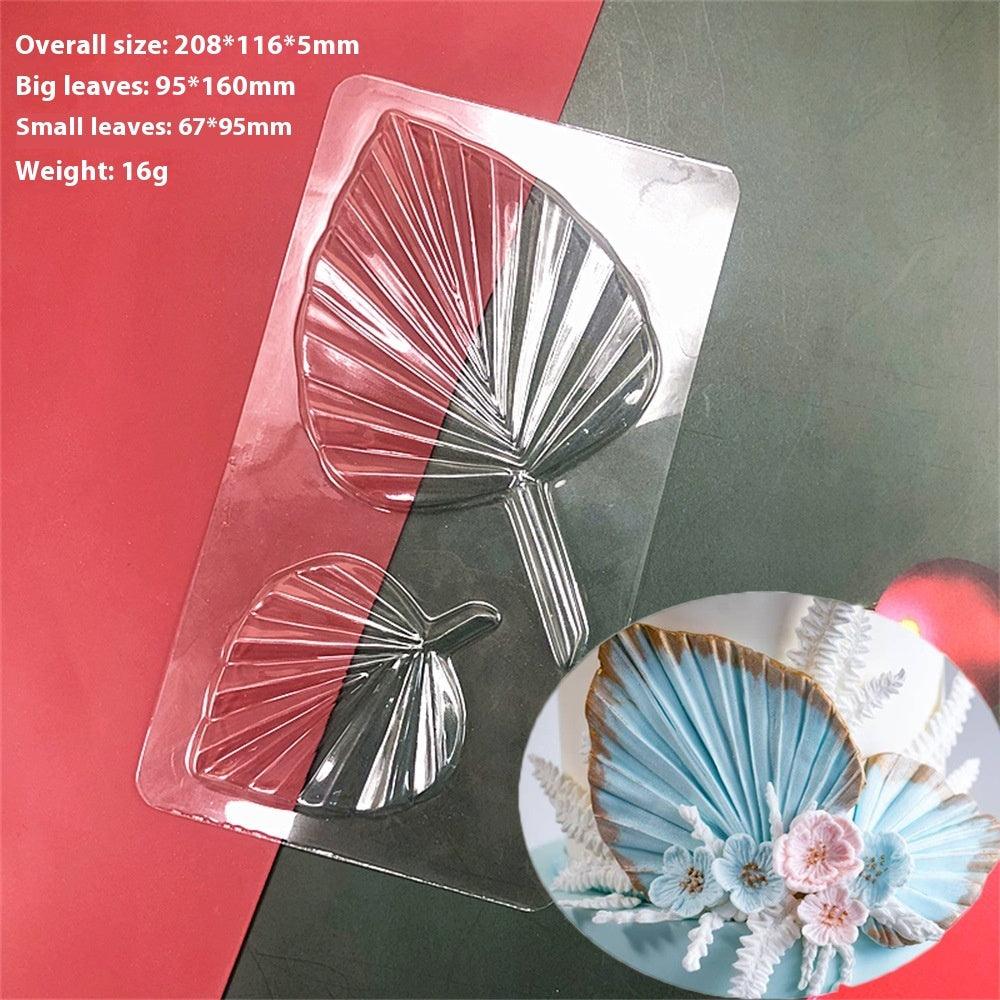 Transparent Palm Leaf Chocolate DIY Cake Decoration Plastic Mold