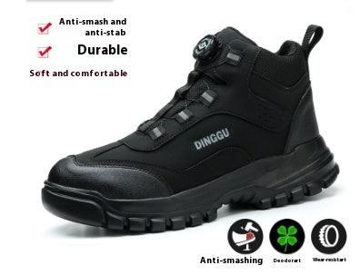 High Top Safety Shoes For Men All Seasons Anti-smash And Anti-puncture