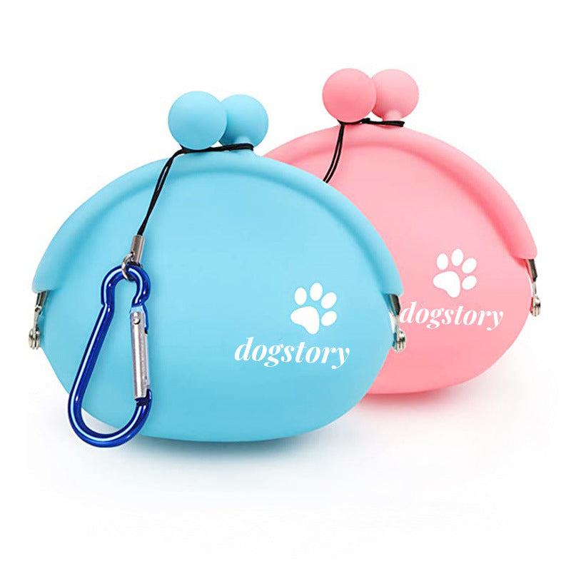 Silicone Pet Snack Bag Solid Color