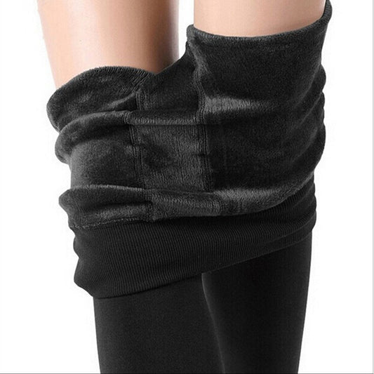 Pearl Velvet Leggings Step-on Fleece-lined Thick Long Warm One-piece Pants Can Be Worn Outside