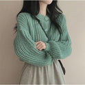 Women's Fashion Knitwear Sweater Short Coat