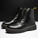 New Style Military Boots British Style Black Men's Leather Boots