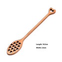 Wooden Tableware Small Wood Spoon 23cm Long Handle Bee Spoon Coffee Muddler