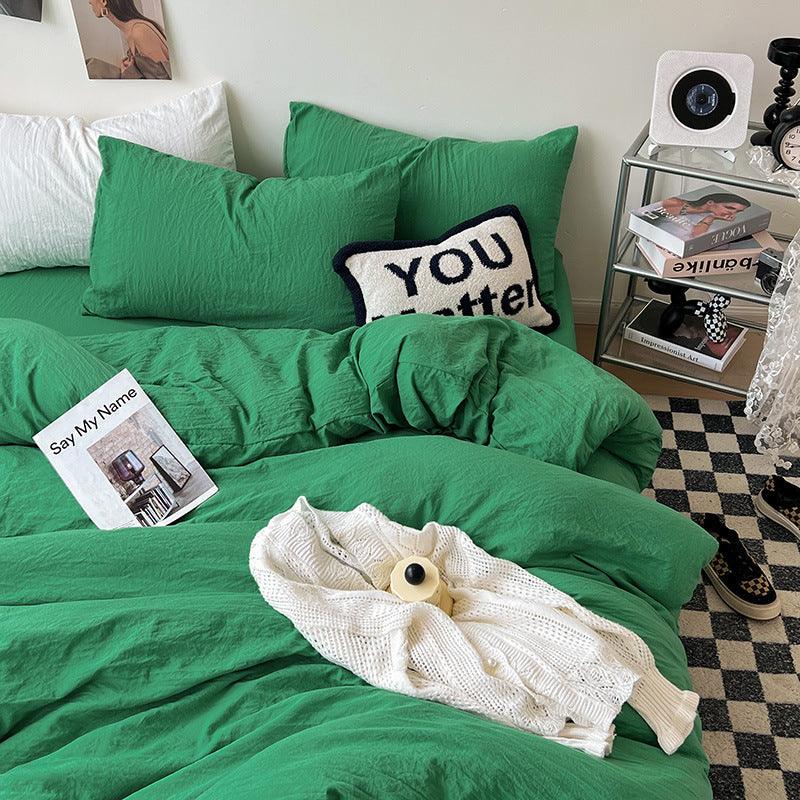 Super Soft Pleated Bed Sheet Quilt Cover