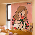 Dormitory Simple Paste Shading Cloth Korean Ins Style Velcro Curtain