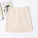 A Word Bag Hip Skirt High Waist Black Overalls Skirt