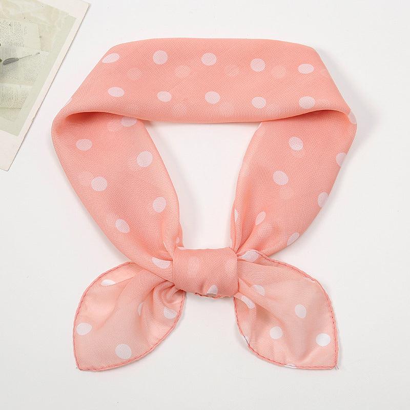 Chiffon Small Silk Scarf Breathable Sun Protection Printing